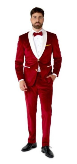 Boland Traciks Rød Julesmoking Opposuits OTUX-1004-EU60