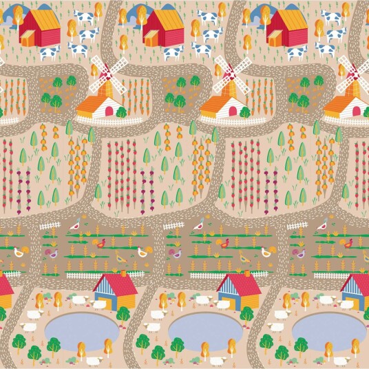Asalvo Leketeppe - 120x180 cm - Landsby