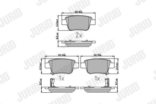 Bremseklosser JURID 572516J Bremseklosser JURID 572516J