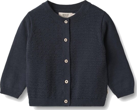 Wheat Knit Cardigan Bjørn Navy (86 / 1,5 år)