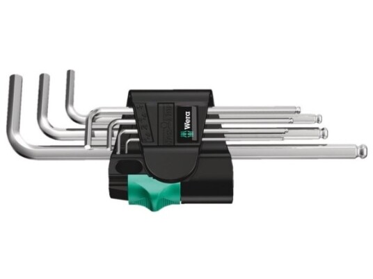 Wera 05022181001, L-Formet Hex-Nøkkelsett, Metrisk, 7 Stykker, 1.5,2,2.5,3,4,5,6 Mm, Kromfarget, 20 Mm
