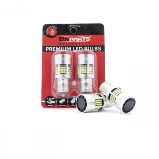 Einparts EPL287 P21W 1156 54 SMD 2016 LED-pær WHITE CANBUS 2 stk Einparts EPL287 P21W 1156 54 SMD 2016 LED-pær WHITE CANBUS 2 stk