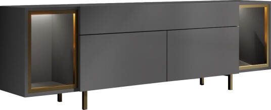 Sosan TV benk 180x55x32 cm Antrasitt og gull Sosan TV benk 180x55x32 cm Antrasitt og gull