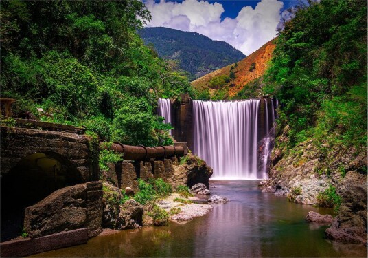 Fototapet Reggae Falls 200x140 - Finnes i flere størrelser