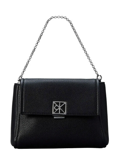 Calvin Klein Emblem Hw Pebble Crossbody 20 Black ONE SIZE