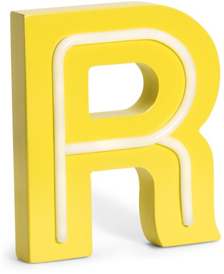 POPP Bokstavlampe R Gul POPP Bokstavlampe R Gul