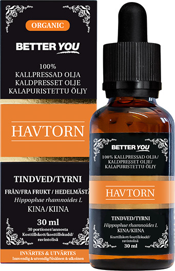 Kaldpresset Tindvedfruktolje 30 ml Kaldpresset Tindvedfruktolje 30 ml