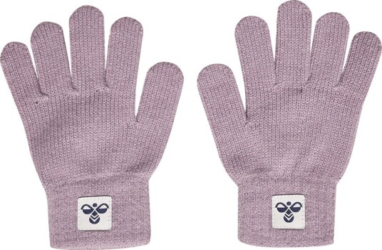 Hummel Hansker   2 pack   Strikk   HlmJR   Sea Tåke   Hummel   8 12 år (128 152)   Handsker Lilla Rosa