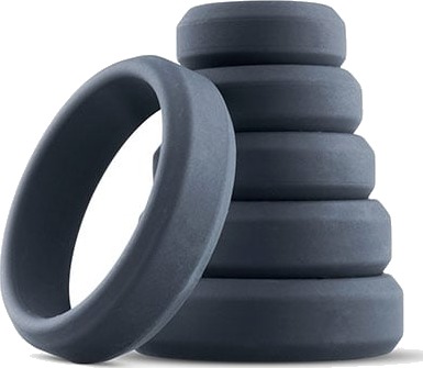 Boners: Wide Cockring Set, 6-piece Boners: Wide Cockring Set, 6-piece