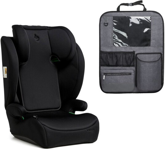 Beemoo Ride i-Size Beltestol inkl. Beemoo Deluxe Sparketrekk med Oppbevaring, Black Stone