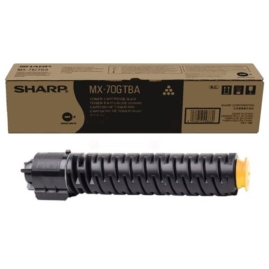 Sharp MX70GTBA Tonerkassett sort 42.000 sider Sharp MX70GTBA Tonerkassett sort 42.000 sider