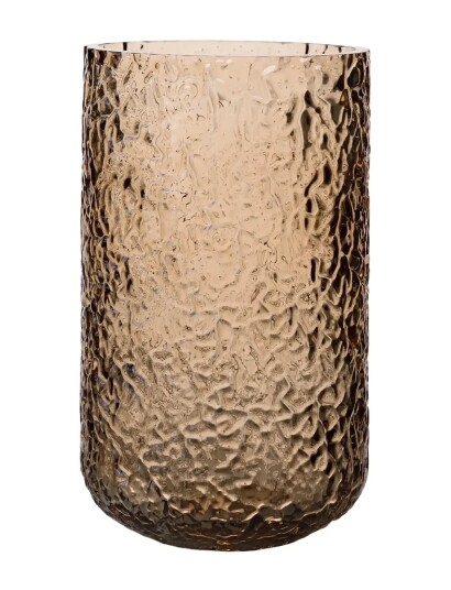 ERNST Brun Lysestake/Vase - 9x9x15 cm