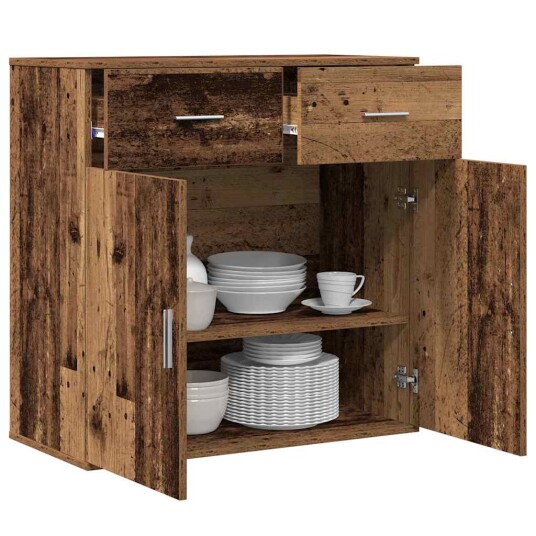Serviesskap Gammelt tre 79 x 38 x 80 cm Konstruert tre Serviesskap Gammelt tre 79 x 38 x 80 cm Konstruert tre