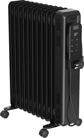 BLACK+DECKER Oljefyr Digital 2500W Svart BLACK+DECKER Oljefyr Digital 2500W Svart