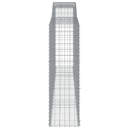 Gabionkurver buede 15 stk 400x50x160/180 cm galvanisert jern Gabionkurver buede 15 stk 400x50x160/180 cm galvanisert jern