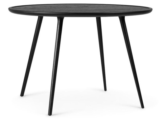 Mater Accent matbord rundt black stained oak, ø110 cm