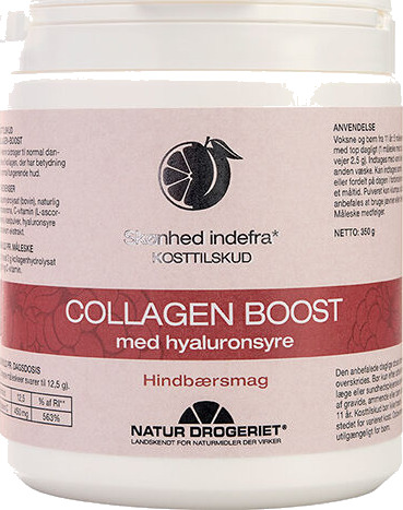 Natur Drogeriet Natur-Drogeriet Collagen Boost M. Hindbær 350g Natur Drogeriet Natur-Drogeriet Collagen Boost M. Hindbær 350g