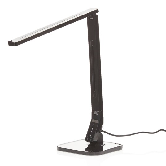Lindby Den svarte LED-skrivebordslampen Eleni