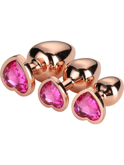 DreamToys Dream Toys: Gleaming Love, Rose Gold Plug Set DreamToys Dream Toys: Gleaming Love, Rose Gold Plug Set