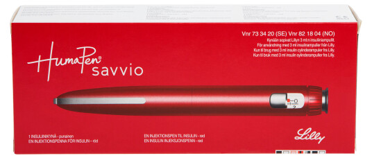 HumaPen Savvio rød, 1 stk.