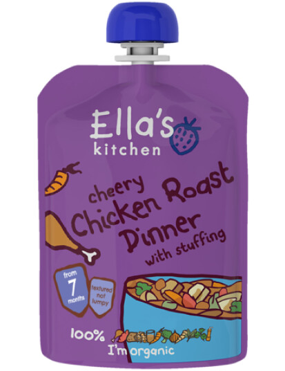 Ellas Kitchen Babymos Kylling og Grønnsaker 7mnd+ 130gram Ellas Kitchen Babymos Kylling og Grønnsaker 7mnd+ 130gram