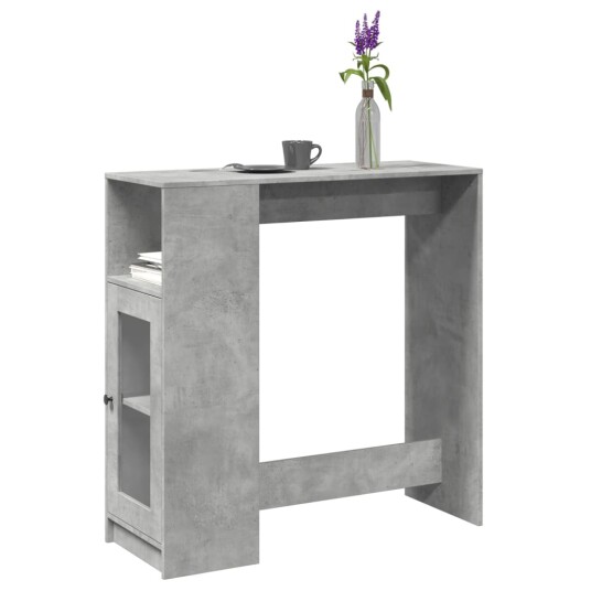  Barbord med stativer betonggrå 101x40x103,5 cm konstruert tre 8721158386557