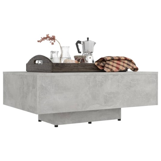 vidaXL Salongbord betonggrå 85x55x31 cm sponplate