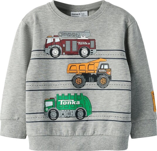 Name It Nmmjorge Tonka Nreg Sweat Unb Cplg Grey 110