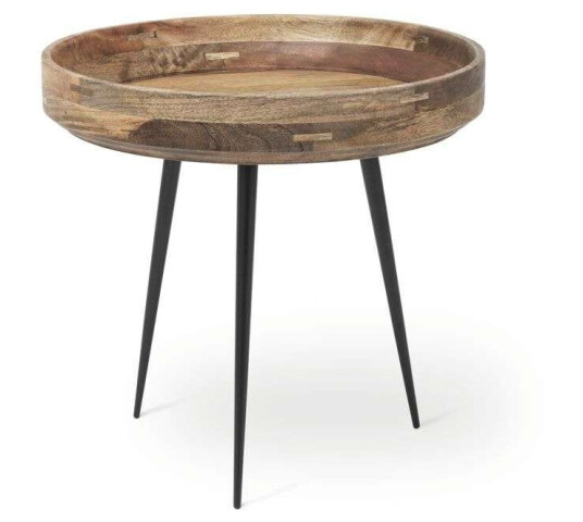 Mater Bowl Small bord mango natur, svart stativ