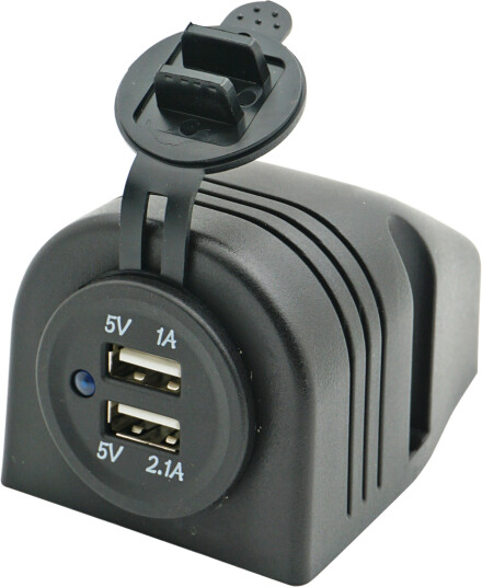 USB uttak  dobbel utenpåliggende