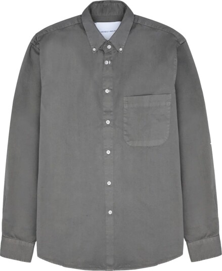 Garment Project Relaxed Ls Button Down Shirt Grey GREY S Garment Project Relaxed Ls Button Down Shirt Grey GREY S