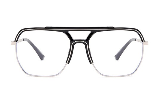 Briller FlyMe fra eo Selection Svart plast|Metall pilot Large