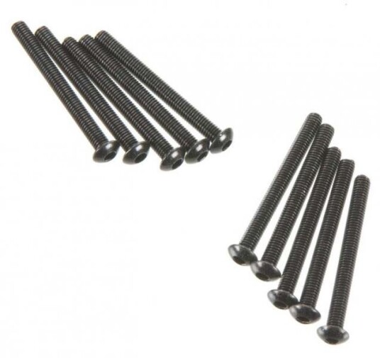 Axial AXA121 Hex Socket Button Head M3x30mm Black 10
