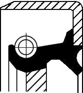 Akseltetningsring girmekanisme CORTECO 19016639B