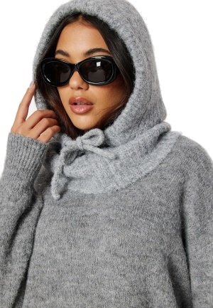 Object Collectors Item Milu Knit Balaclava ACC Light Grey Melange Onesize Object Collectors Item Milu Knit Balaclava ACC Light Grey Melange Onesize