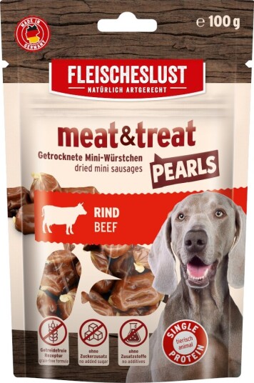 Fleischeslust Meat & Treat Pearls Okse 100 G Fleischeslust Meat & Treat Pearls Okse 100 G