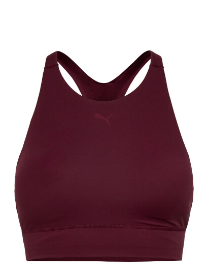 PUMA Shapeluxe High Neck Bra - Mid - Burgundy - XL PUMA Shapeluxe High Neck Bra - Mid - Burgundy - XL