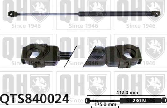 Gassfjær, motorpanser QUINTON HAZELL QTS840024
