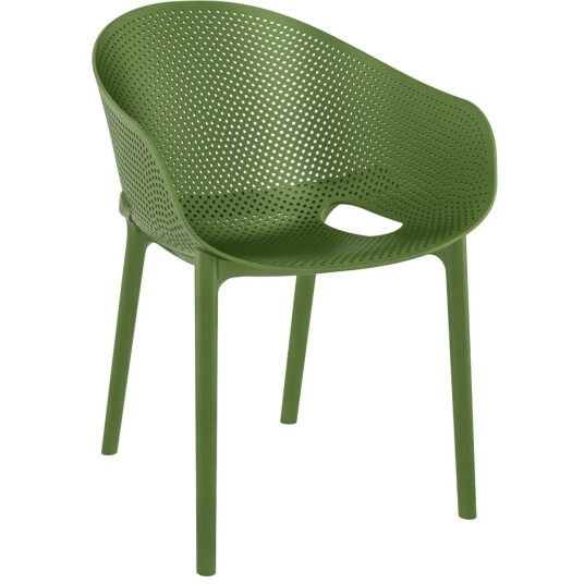 Siesta Stol Sky; 54x60x81 cm (BxDxH); Oliven; 4 Stykk / Forpakning