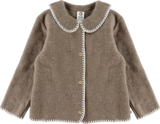 Müsli Cardigan   Ullfleece   Brown Melert   Müsli   104/110   Cardigan   Brun   104 110