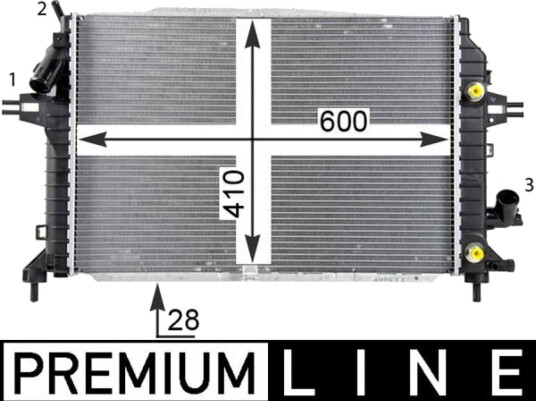 Radiator MAHLE ORIGINAL CR 1857 000P