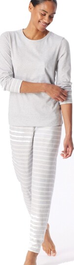 Schiesser Pyjama Long Grey XXL