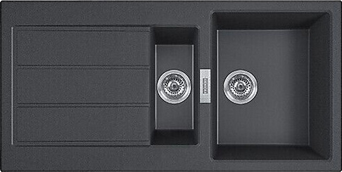 Franke Sirius 2.0 S2D 651-100 Kjøkkenkum 1000x500 mm, Carbon Black Franke Sirius 2.0 S2D 651-100 Kjøkkenkum 1000x500 mm, Carbon Black