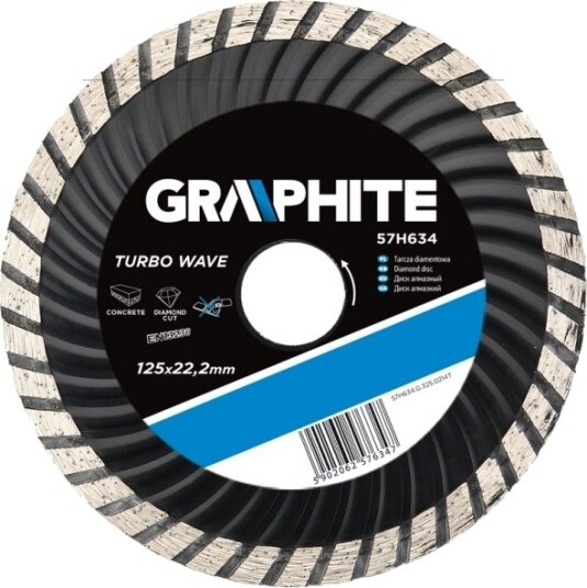 Diamantsliper Graphite 230X22,2 Mm Turbo Wave 57H638