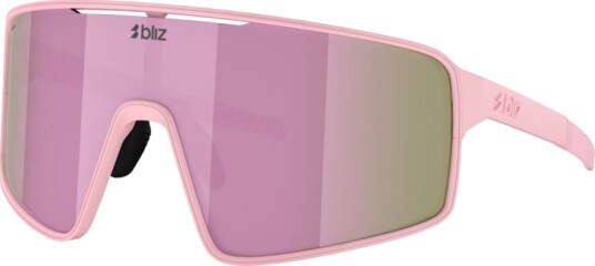 Bliz P001 XL 42 sykkelbriller brown/rose multicolour lens matt powder pink Bliz P001 XL 42 sykkelbriller brown/rose multicolour lens matt powder pink