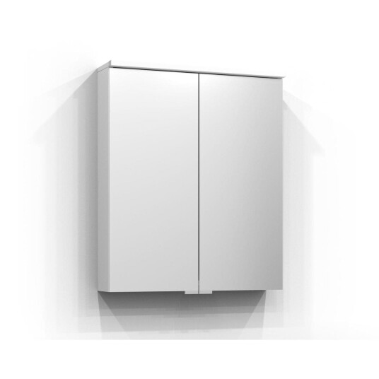 Svedbergs Sarek speilskap med LED jordstikk 60x72 cm hvit