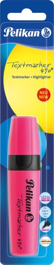 Pelikan Textmarker 490 1 Stykker Rosa Rosa Vann-Basert Blekk Blister Tyskland