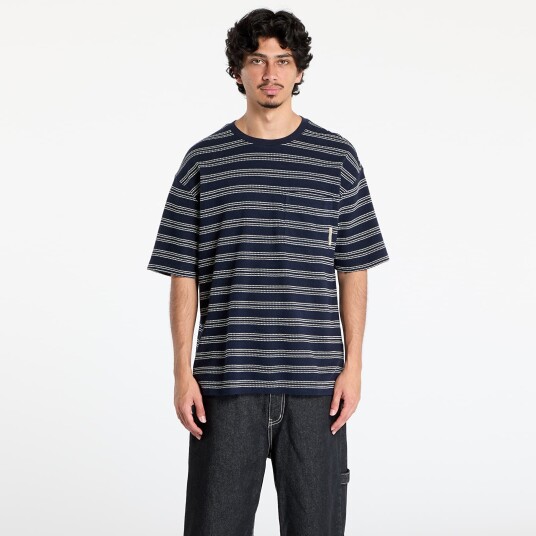 Calvin Klein Jeans Ss Strp Jcqrd Rlxd P - Navy - M Calvin Klein Jeans Ss Strp Jcqrd Rlxd P - Navy - M