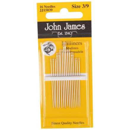 John James broderinåler størrelse 3/9 16 stk. John James broderinåler størrelse 3/9 16 stk.