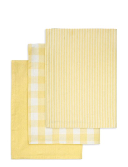 Engholm Textiles Tea Towels Recycle - Yellow - 50X70CM